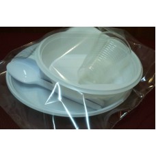 Набор пластиковой одноразовой посуды (5 персон)